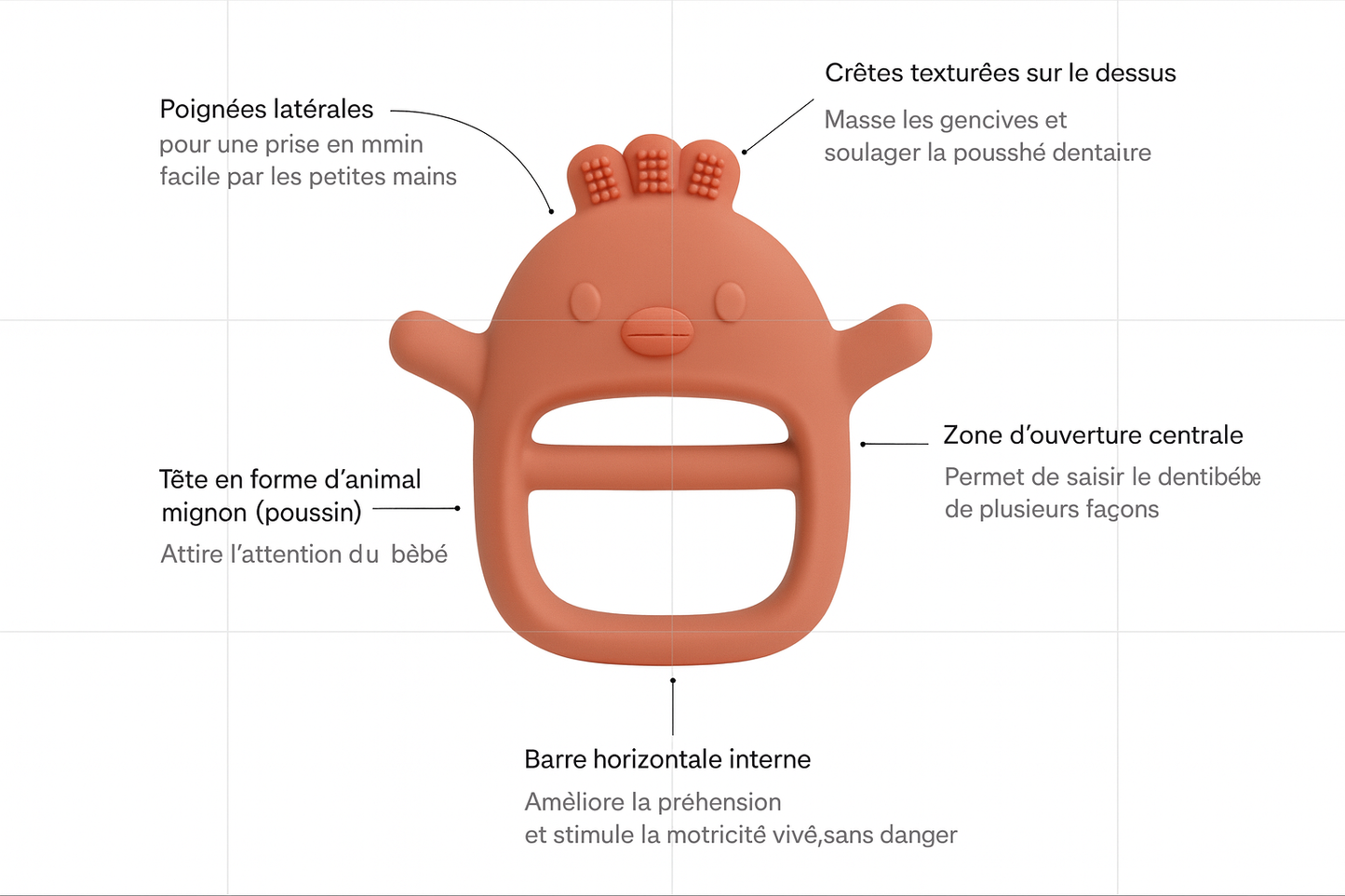 Dentibébé Silicone - 1 acheté = 1 offert 🎁