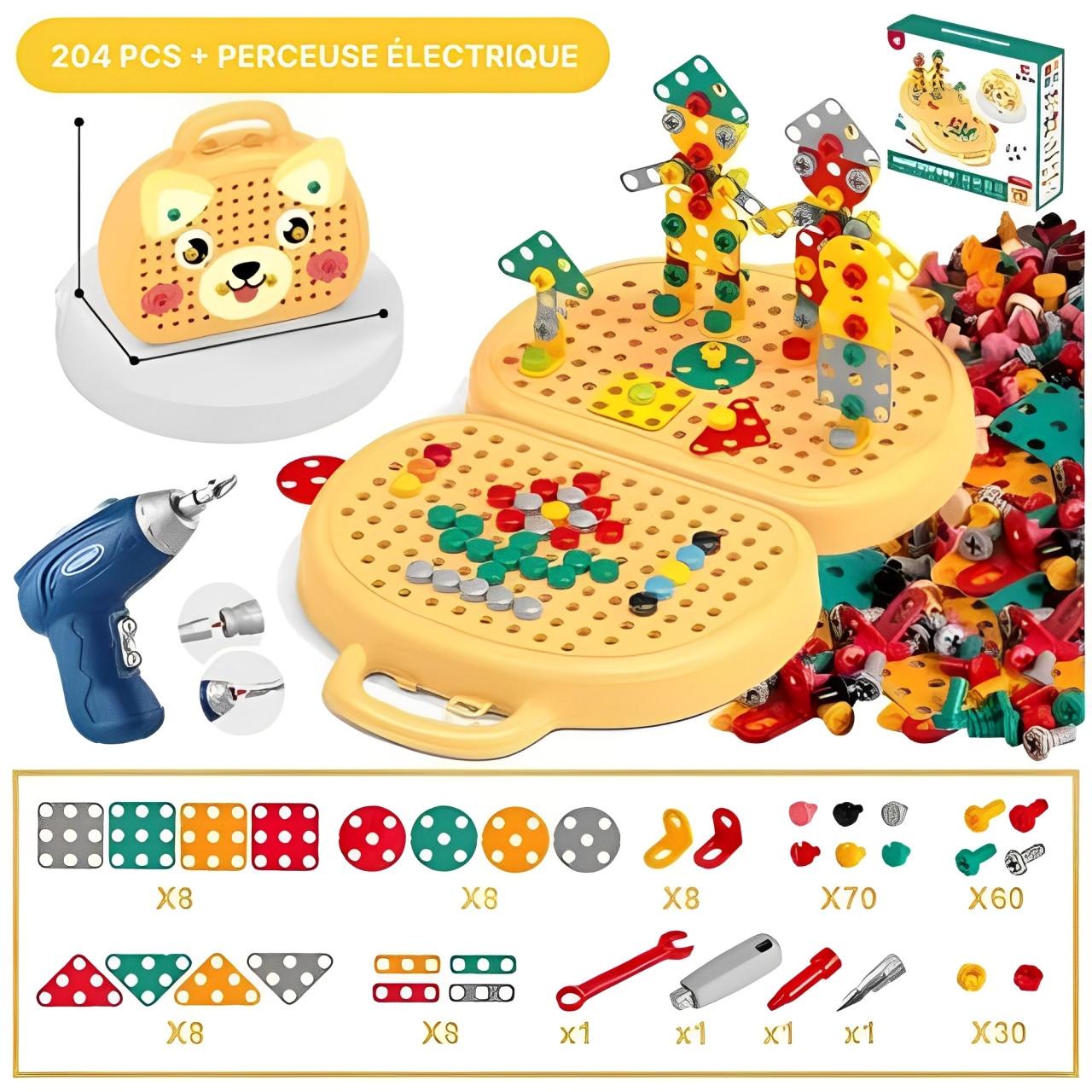 Kit de Bricolage 3D - Boîte à Outils Montessori Magique