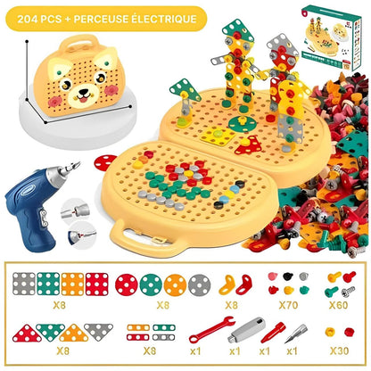 Kit de Bricolage 3D - Boîte à Outils Montessori Magique
